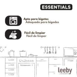 Leeby Comedouro de Cerâmica Branco para gatos