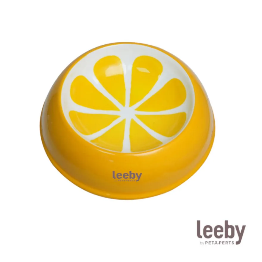 Leeby Comedouro de Cerâmica Estampado Limão para gatos