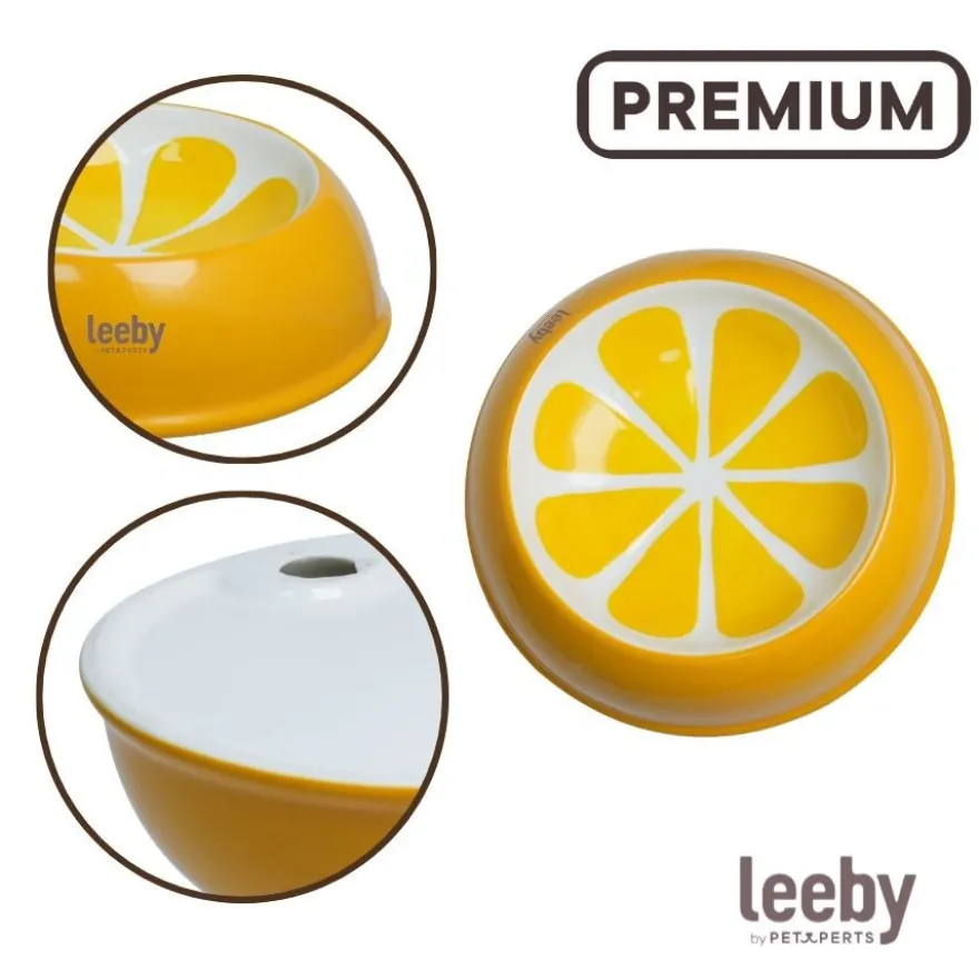 Leeby Comedouro de Cerâmica Estampado Limão para gatos