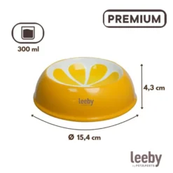 Leeby Comedouro de Cerâmica Estampado Limão para gatos