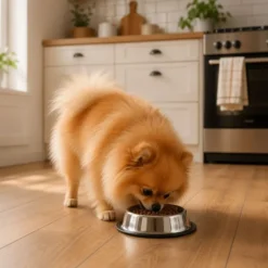 Leeby Comedouro de Metal com Anel de Silicone para cães