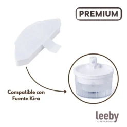 Leeby Conjunto de 3 Filtros de Substituição para Bebedouro Sem Fios de cães e gatos