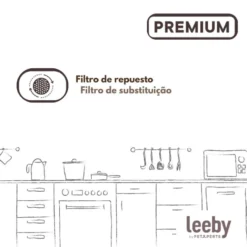Leeby Conjunto de 3 Filtros de Substituição para Bebedouro Sem Fios de cães e gatos
