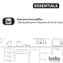 Leeby Copo Medidor Transparente para cães e gatos