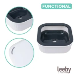 Leeby Dispensador de Água Anti-salpicos Branco para cães