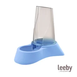Leeby Dispensador 2 em 1 Azul de Ração e Água para cães e gatos