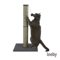 Leeby Gaston arranhador de sisal com brinquedo para gatos