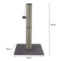 Leeby Gaston arranhador de sisal com brinquedo para gatos