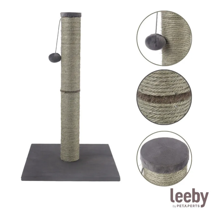 Leeby Gaston arranhador de sisal com brinquedo para gatos