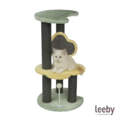 Leeby Karlo torre arranhador com brinquedo para gatitos
