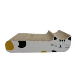 Leeby Kira arranhador de cartão branco para gatos