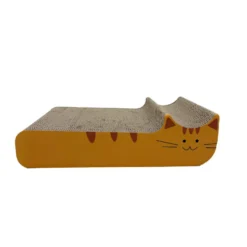 Leeby Kira arranhador de cartão laranja para gatos
