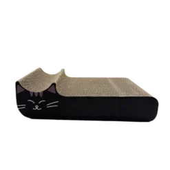 Leeby Kira arranhador de cartão preto para gatos