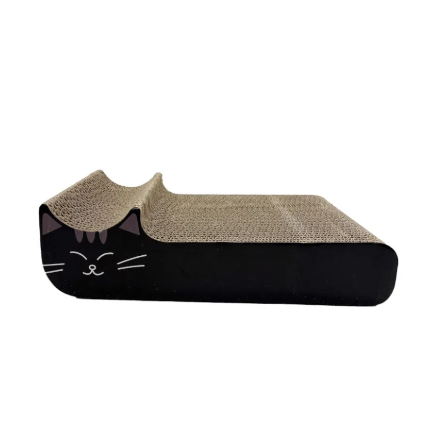Leeby Kira arranhador de cartão preto para gatos