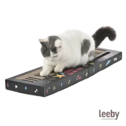 Leeby Kitty teclado arranhador de cartão com bola para gatos