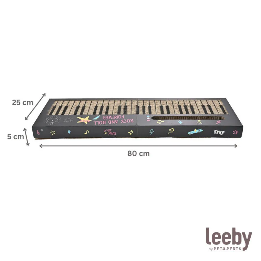 Leeby Kitty teclado arranhador de cartão com bola para gatos