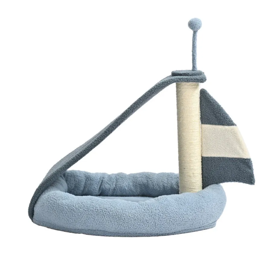 Leeby Koko arranhador com cama e brinquedo para gatinhos