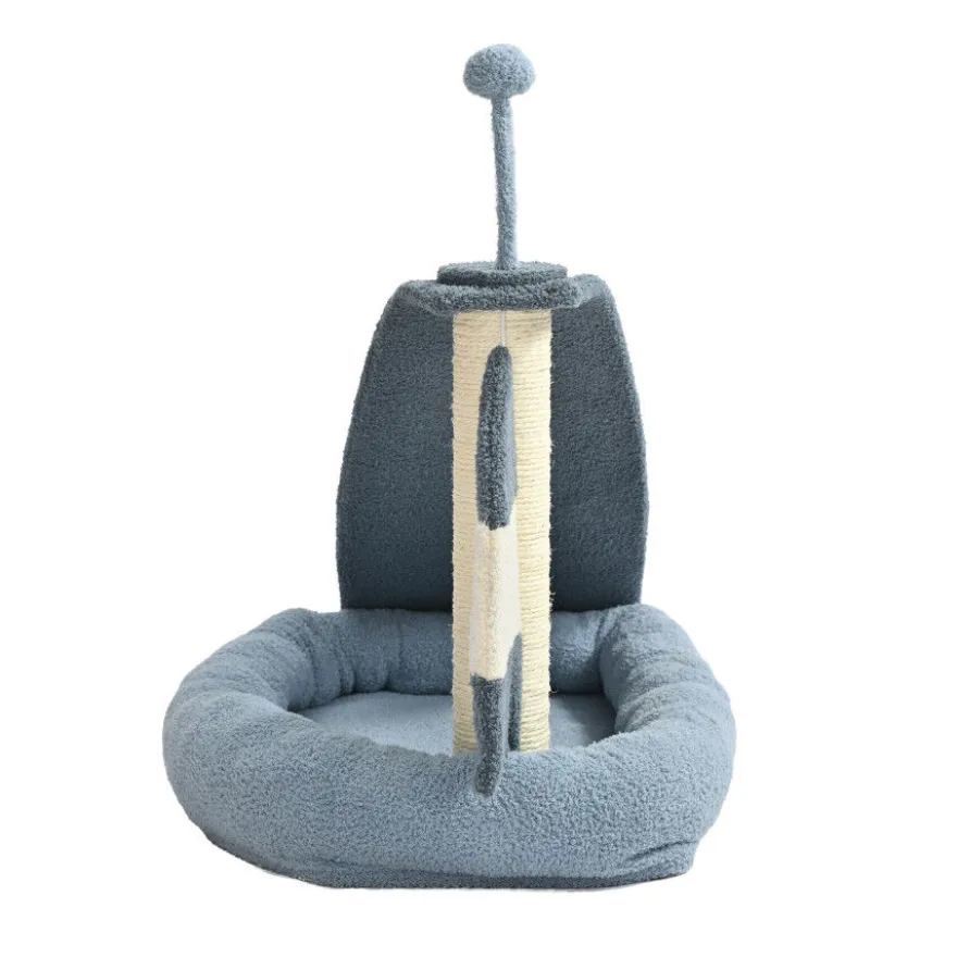 Leeby Koko arranhador com cama e brinquedo para gatinhos