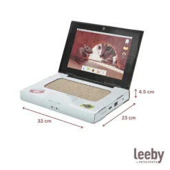 Leeby Lola arranhador de cartão em forma de portátil para gatos