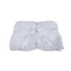 Leeby Manta Anti Stress Suave Cinzenta para cães
