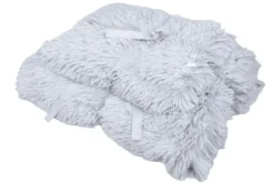 Leeby Manta Anti Stress Suave Cinzenta para cães