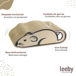 Leeby Miaou tábua arranhadora de cartão para gatos