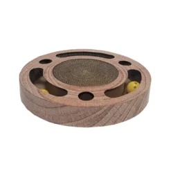 Leeby Pelusa arranhador com brinquedo para gatos