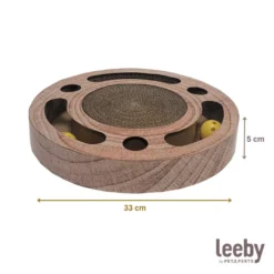 Leeby Pelusa arranhador com brinquedo para gatos