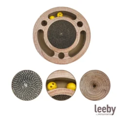 Leeby Pelusa arranhador com brinquedo para gatos