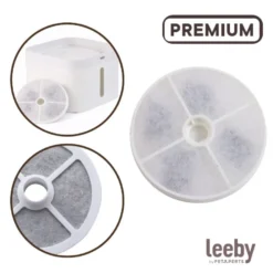 Leeby Recarga de filtro para bebedouro de gatos