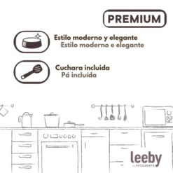 Leeby Recipiente para Ração para cães