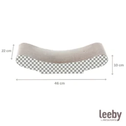 Leeby Remy Rocker arranhador horizontal de cartão com padrão quadrados para gatos