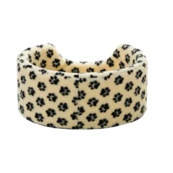 Leeby Sofá Bed Paw Print Bege para cães