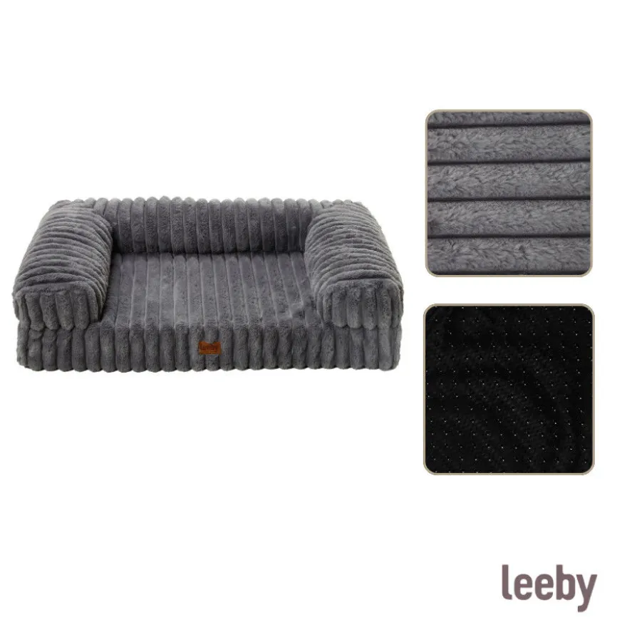 Leeby Sofá Cinzento para cães