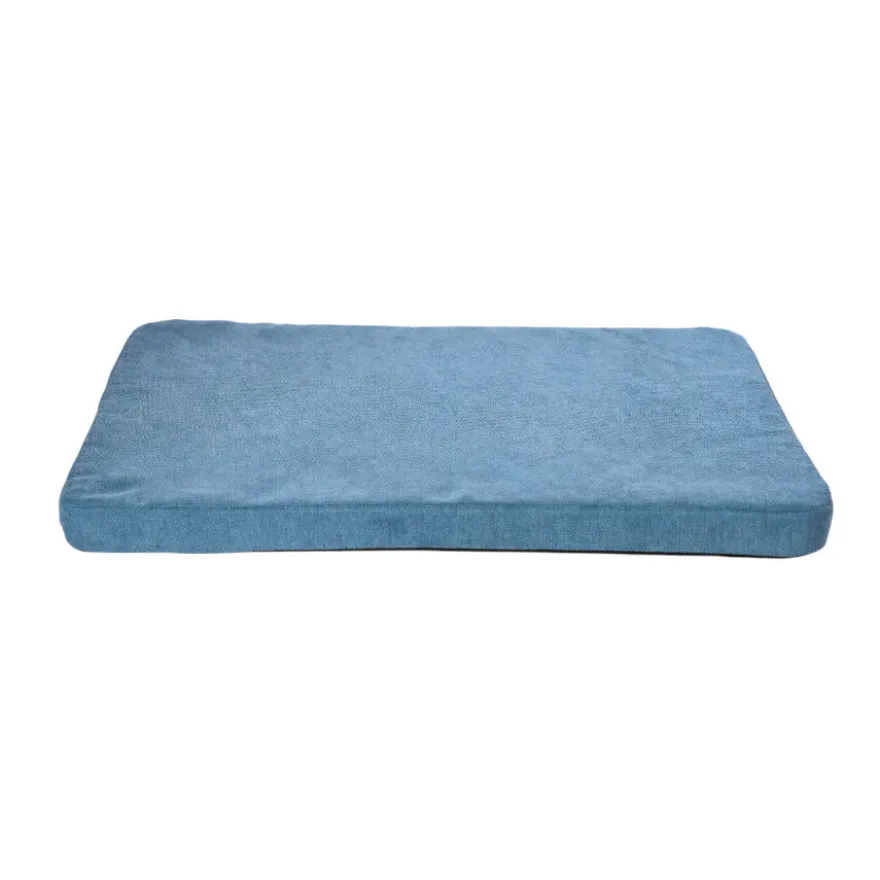 Leeby Sofá com almofada Azul removível para cães
