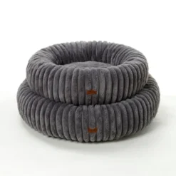 Leeby Sofá Donut em Bombazine Cinzento para cães