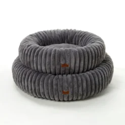 Leeby Sofá Donut em Bombazine Cinzento para cães