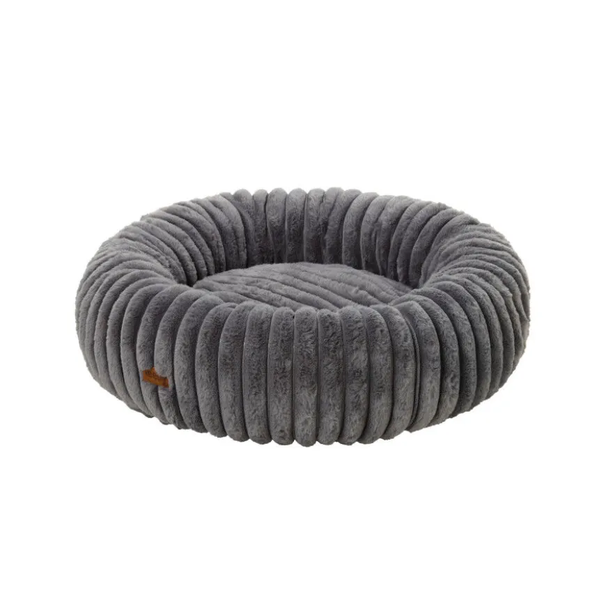 Leeby Sofá Donut em Bombazine Cinzento para cães