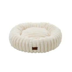 Leeby Sofá Donut em Bombazine Creme para gatos