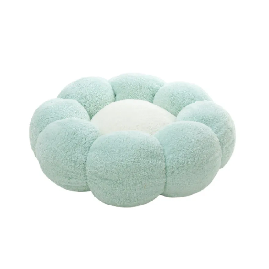 Leeby Sofá Flower Bed Swirl Azul para cães