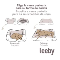 Leeby Sofá Flower Bed Swirl Azul para cães
