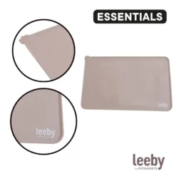Leeby Tapete Antiderrapante para Comedouros de cães e gatos