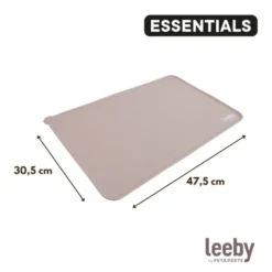 Leeby Tapete Antiderrapante para Comedouros de cães e gatos