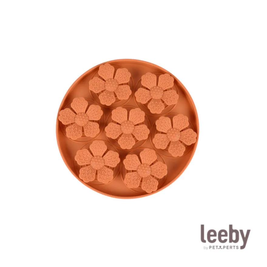 Leeby Tapete de Lamber em Forma de Flor para cães e gatos