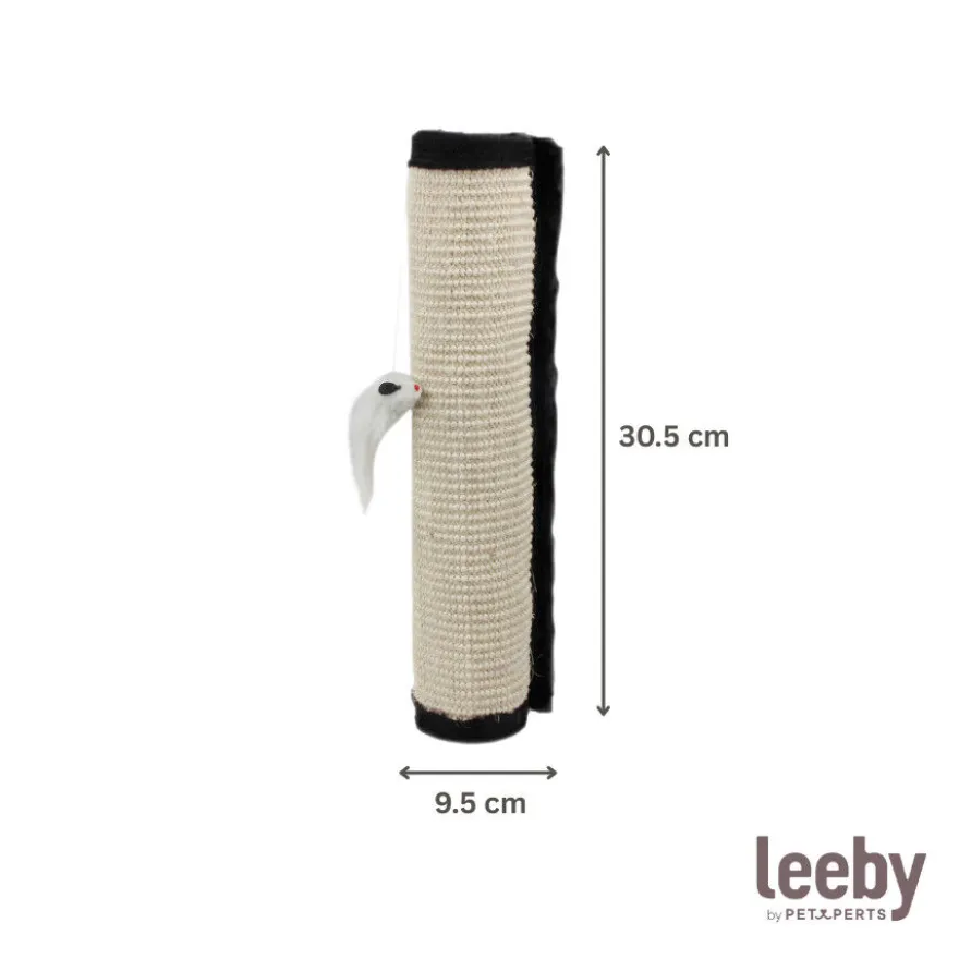 Leeby Tito arranhador para pé de mesa com brinquedo para gatos