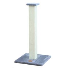 Leeby Vida arranhador de sisal quadrado azul para gatos