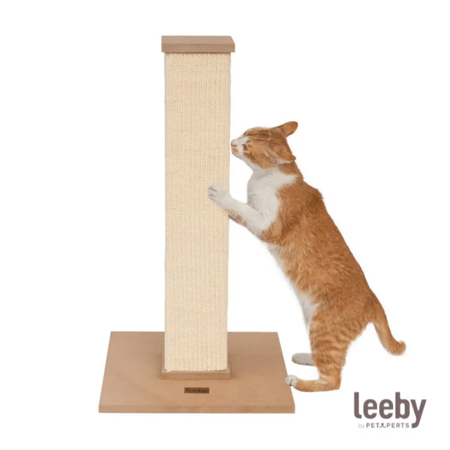 Leeby Vida arranhador de sisal quadrado para gatos