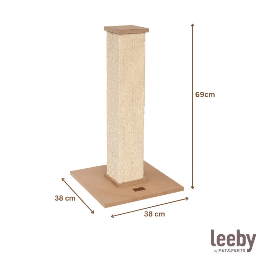 Leeby Vida arranhador de sisal quadrado para gatos
