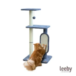 Leeby Voltaire torre arranhadora com brinquedo para gatos