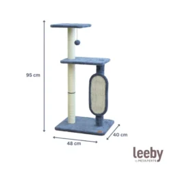 Leeby Voltaire torre arranhadora com brinquedo para gatos